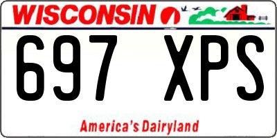 WI license plate 697XPS