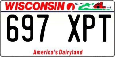 WI license plate 697XPT