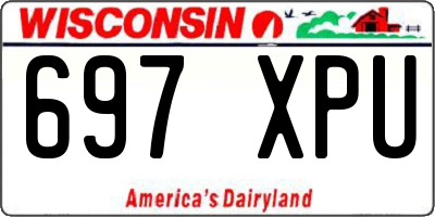 WI license plate 697XPU