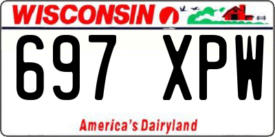 WI license plate 697XPW