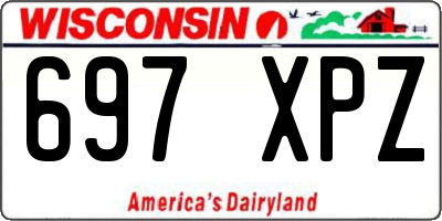 WI license plate 697XPZ