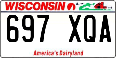 WI license plate 697XQA