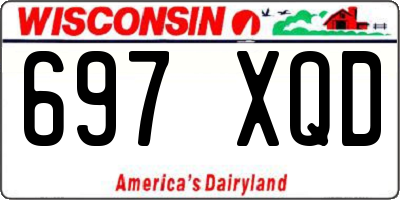 WI license plate 697XQD