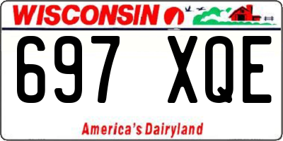 WI license plate 697XQE