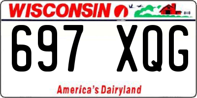 WI license plate 697XQG