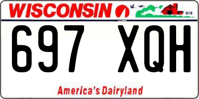 WI license plate 697XQH