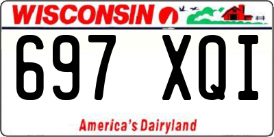 WI license plate 697XQI