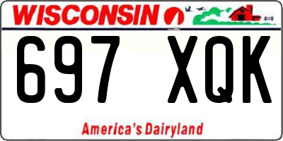WI license plate 697XQK