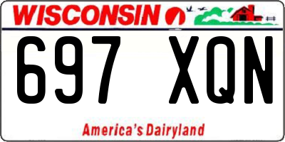 WI license plate 697XQN