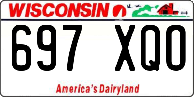 WI license plate 697XQO