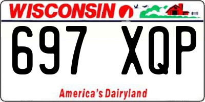 WI license plate 697XQP