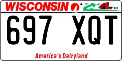 WI license plate 697XQT