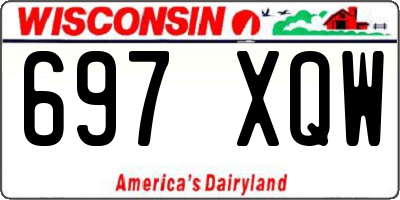 WI license plate 697XQW