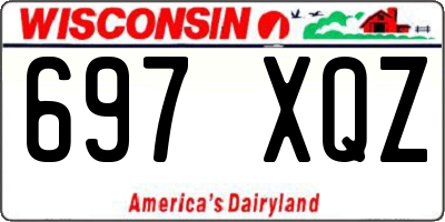 WI license plate 697XQZ