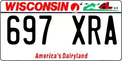WI license plate 697XRA
