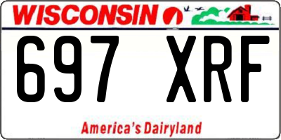WI license plate 697XRF