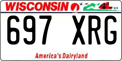 WI license plate 697XRG