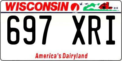 WI license plate 697XRI