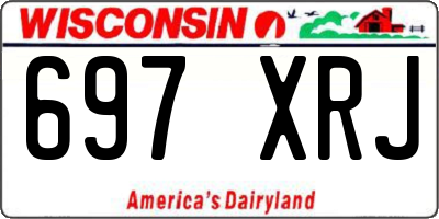 WI license plate 697XRJ