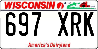 WI license plate 697XRK