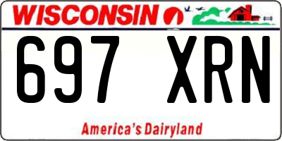 WI license plate 697XRN