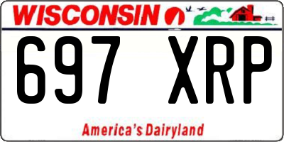 WI license plate 697XRP
