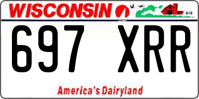 WI license plate 697XRR