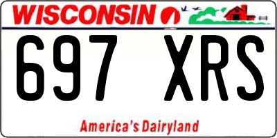 WI license plate 697XRS