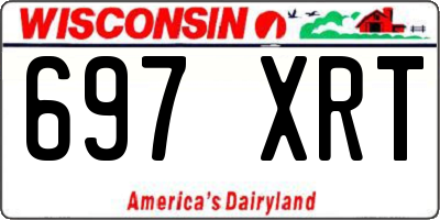 WI license plate 697XRT