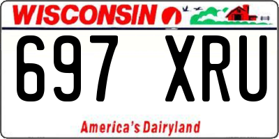 WI license plate 697XRU
