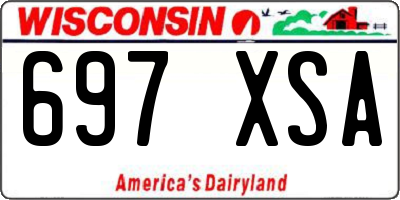 WI license plate 697XSA