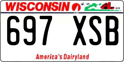 WI license plate 697XSB