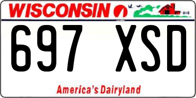 WI license plate 697XSD