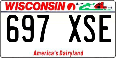 WI license plate 697XSE