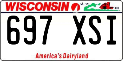 WI license plate 697XSI