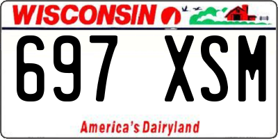 WI license plate 697XSM