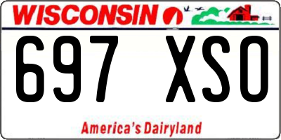 WI license plate 697XSO