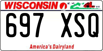 WI license plate 697XSQ