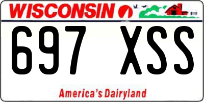 WI license plate 697XSS
