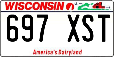 WI license plate 697XST