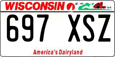 WI license plate 697XSZ