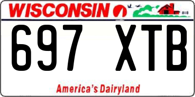 WI license plate 697XTB