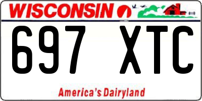 WI license plate 697XTC
