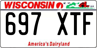 WI license plate 697XTF