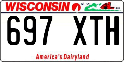 WI license plate 697XTH