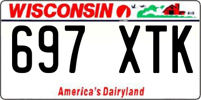 WI license plate 697XTK