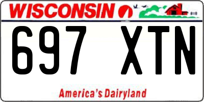 WI license plate 697XTN