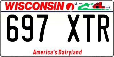WI license plate 697XTR