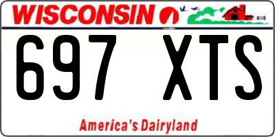 WI license plate 697XTS
