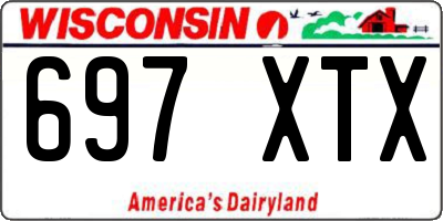 WI license plate 697XTX